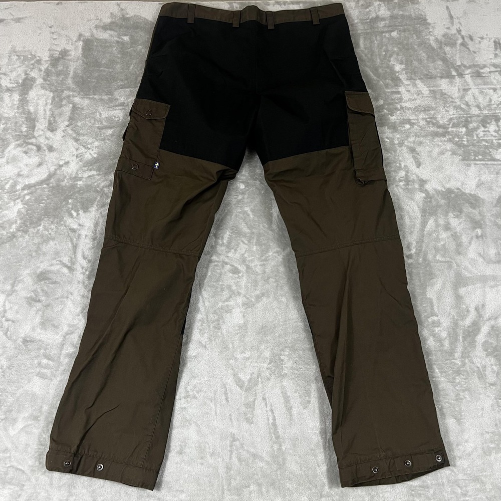 Fjallraven Vidda Pro Pants Mens 37 Long Brown Black G-1000 Hiking Cargo - Picture 11 of 16